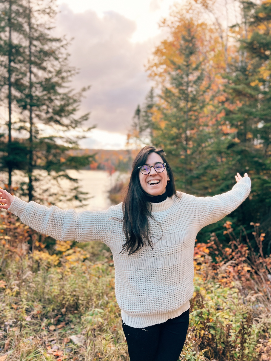 happy woman, nurse in Canada